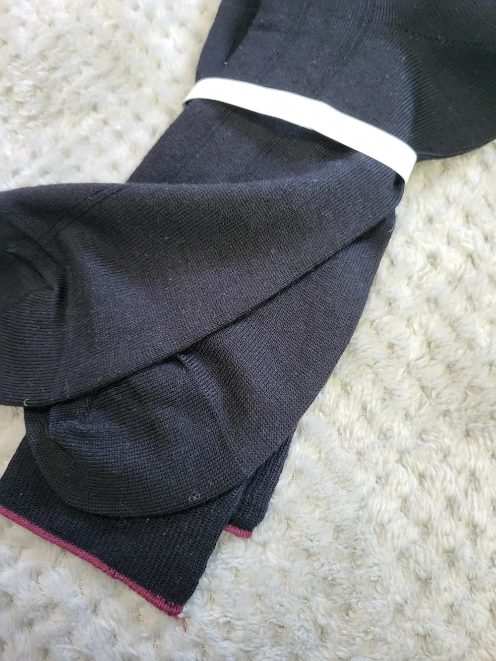 NEW Nordstrom Black Over The Knee‎ Merino Wool Blend Dress Socks